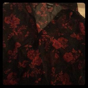 Vintage Sheer Women’s Button Up